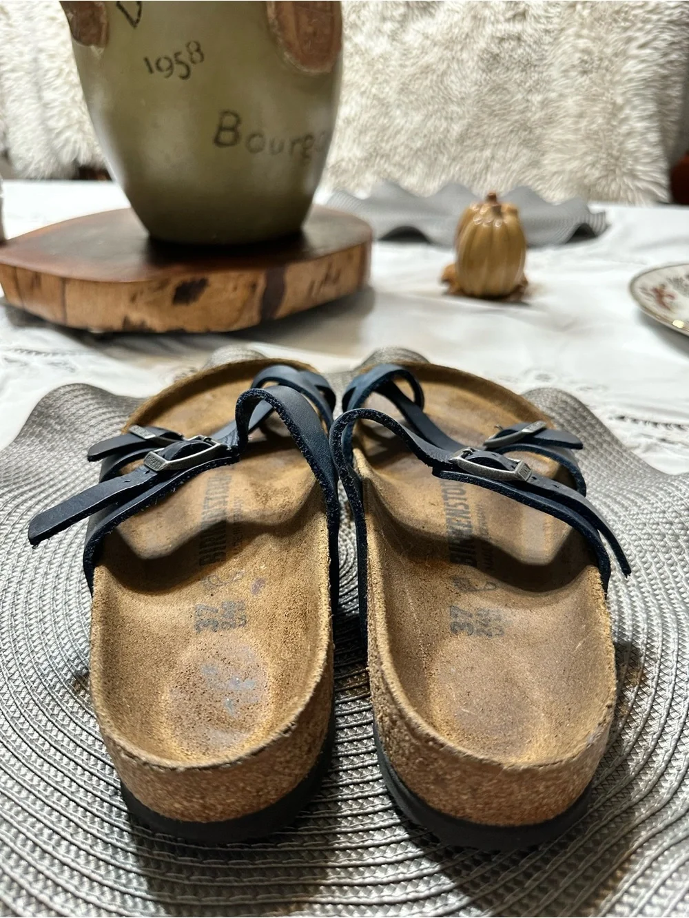 Birkenstock Kids Navy Double-Strap Sandals